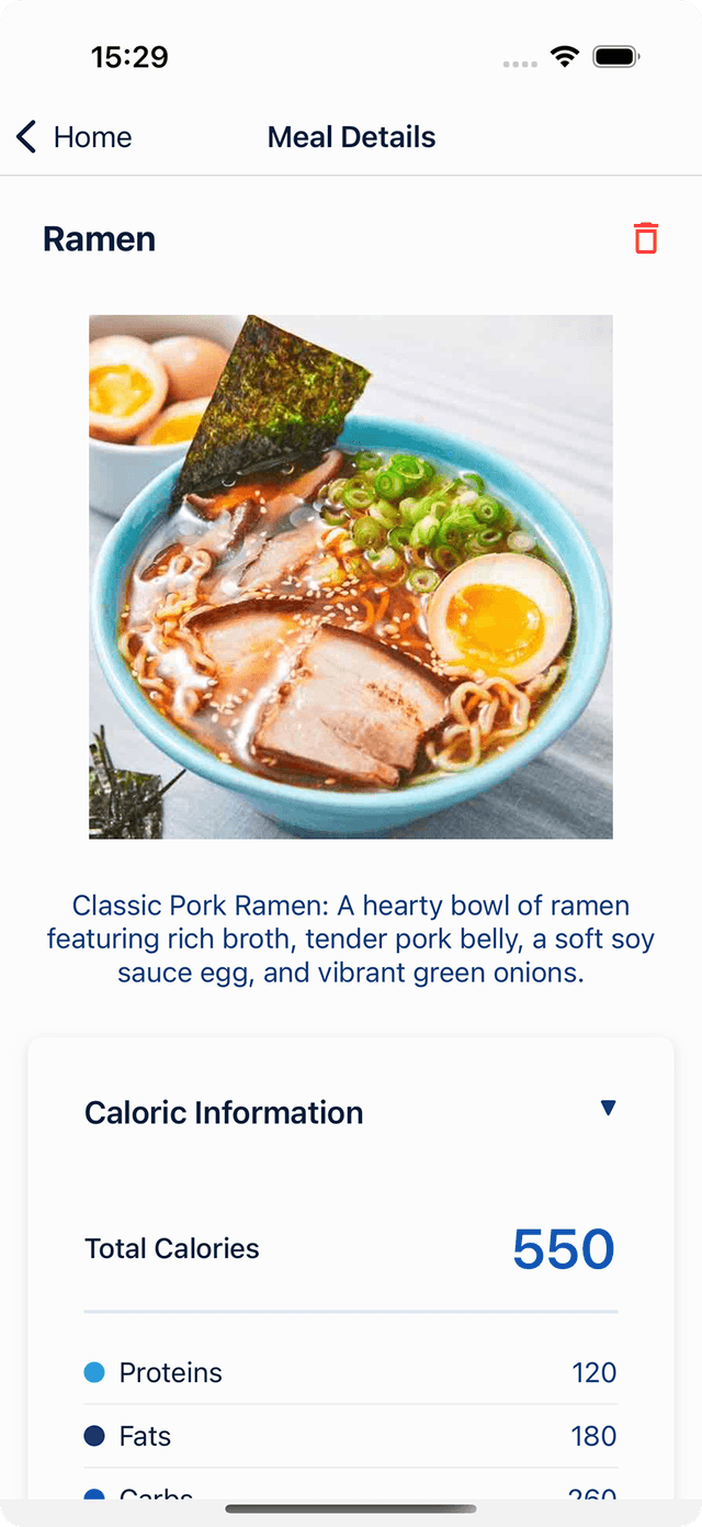AI Food Scanner screenshot